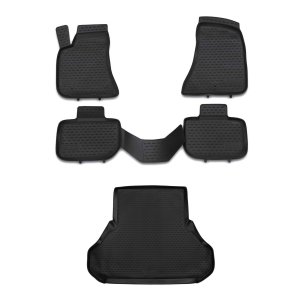 Chrysler 300C Floor-Trunk Mats - Omac - 3D - Black - '11-'23